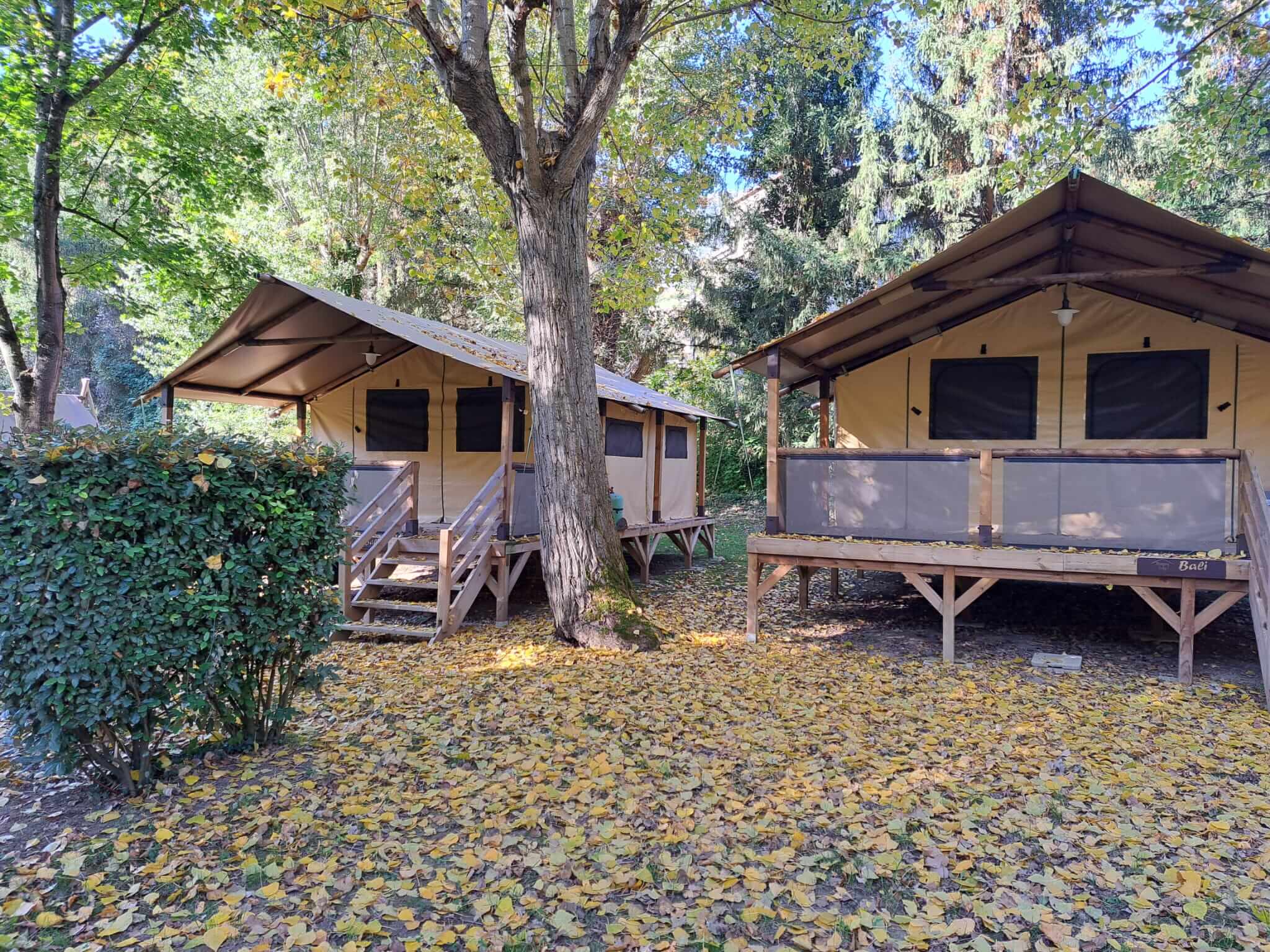 Tente Bali au camping le pont à Rivière-sur-Tarn